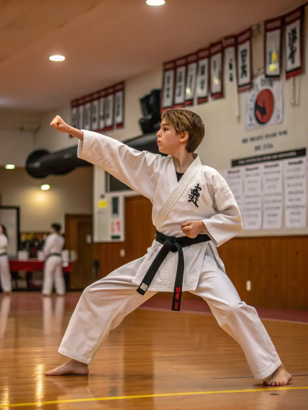 A focused image of a student at Judo Club Severac Le Chateau practicing a jujitsu technique, highlighting the precision and skill involved.